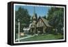 Las Vegas, Nevada, Little Church of the West View, Hotel Last Frontier-Lantern Press-Framed Stretched Canvas