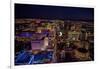 Las Vegas Nevada Night Aerial View-Carol Highsmith-Framed Art Print