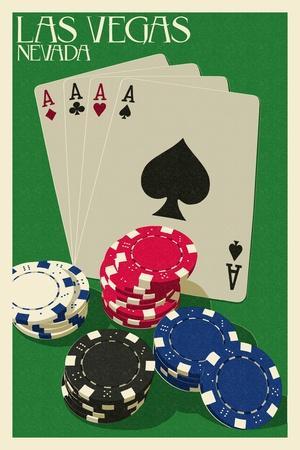 Las Vegas Playing Cards, Green Retro