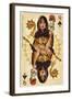 Las Vegas, Nevada - Queen of Spades-Lantern Press-Framed Art Print