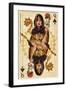 Las Vegas, Nevada - Queen of Spades-Lantern Press-Framed Art Print