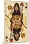 Las Vegas, Nevada - Queen of Spades-Lantern Press-Mounted Art Print