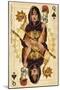 Las Vegas, Nevada - Queen of Spades-Lantern Press-Mounted Art Print