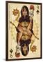 Las Vegas, Nevada - Queen of Spades-Lantern Press-Framed Art Print