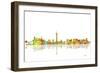 Las Vegas Nevada Skyline 1-Marlene Watson-Framed Giclee Print