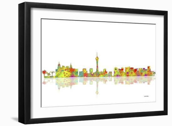 Las Vegas Nevada Skyline 1-Marlene Watson-Framed Giclee Print