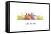 Las Vegas Nevada Skyline 2-Marlene Watson-Framed Stretched Canvas