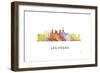 Las Vegas Nevada Skyline 2-Marlene Watson-Framed Giclee Print