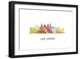 Las Vegas Nevada Skyline 2-Marlene Watson-Framed Giclee Print