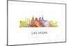 Las Vegas Nevada Skyline 2-Marlene Watson-Mounted Giclee Print