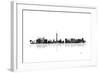 Las Vegas Nevada Skyline BG 1-Marlene Watson-Framed Giclee Print