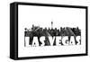 Las Vegas Nevada Skyline BG 2-Marlene Watson-Framed Stretched Canvas