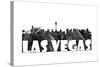 Las Vegas Nevada Skyline BG 2-Marlene Watson-Stretched Canvas