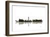 Las Vegas Nevada Skyline BW 1-Marlene Watson-Framed Giclee Print