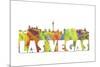 Las Vegas Nevada Skyline Clr 2-Marlene Watson-Mounted Giclee Print