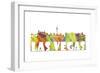 Las Vegas Nevada Skyline Clr 2-Marlene Watson-Framed Giclee Print