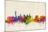 Las Vegas Nevada Skyline-Michael Tompsett-Mounted Art Print