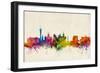 Las Vegas Nevada Skyline-Michael Tompsett-Framed Art Print