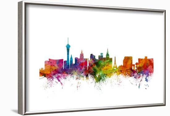 Las Vegas Nevada Skyline-Michael Tompsett-Framed Art Print