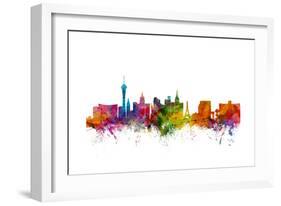 Las Vegas Nevada Skyline-Michael Tompsett-Framed Art Print