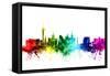 Las Vegas Nevada Skyline-Michael Tompsett-Framed Stretched Canvas