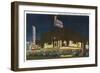 Las Vegas, Nevada, View of Famous Gaming Clubs at Night-Lantern Press-Framed Art Print