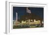 Las Vegas, Nevada, View of Famous Gaming Clubs at Night-Lantern Press-Framed Art Print