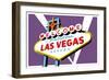 Las Vegas, Nevada - Welcome Sign-Lantern Press-Framed Art Print