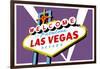 Las Vegas, Nevada - Welcome Sign-Lantern Press-Framed Art Print