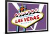 Las Vegas, Nevada - Welcome Sign-Lantern Press-Framed Art Print