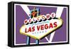 Las Vegas, Nevada - Welcome Sign-Lantern Press-Framed Stretched Canvas