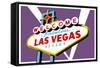 Las Vegas, Nevada - Welcome Sign-Lantern Press-Framed Stretched Canvas