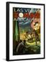 Las Vegas, Nevada - Zombie Apocolypse-Lantern Press-Framed Art Print