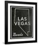 Las Vegas, Nevada-John W^ Golden-Framed Art Print