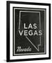 Las Vegas, Nevada-John W^ Golden-Framed Art Print