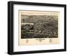 Las Vegas, New Mexico - Panoramic Map-Lantern Press-Framed Art Print