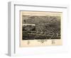 Las Vegas, New Mexico - Panoramic Map-Lantern Press-Framed Art Print