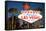 Las Vegas Sign at Night, Nevada, United States of America, North America-Ben Pipe-Framed Stretched Canvas