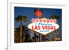 Las Vegas Sign at Night, Nevada, United States of America, North America-Ben Pipe-Framed Photographic Print