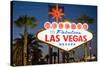 Las Vegas Sign at Night, Nevada, United States of America, North America-Ben Pipe-Stretched Canvas