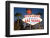 Las Vegas Sign at Night, Nevada, United States of America, North America-Ben Pipe-Framed Photographic Print