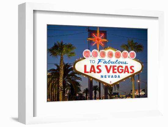 Las Vegas Sign at Night, Nevada, United States of America, North America-Ben Pipe-Framed Photographic Print