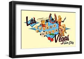 Las Vegas, Sin City-null-Framed Giclee Print