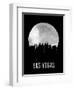 Las Vegas Skyline Black-null-Framed Premium Giclee Print