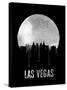 Las Vegas Skyline Black-null-Stretched Canvas