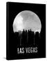 Las Vegas Skyline Black-null-Framed Stretched Canvas