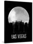 Las Vegas Skyline Black-null-Stretched Canvas