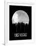 Las Vegas Skyline Black-null-Framed Art Print