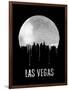 Las Vegas Skyline Black-null-Framed Art Print