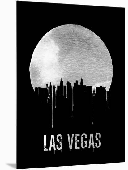 Las Vegas Skyline Black-null-Mounted Art Print